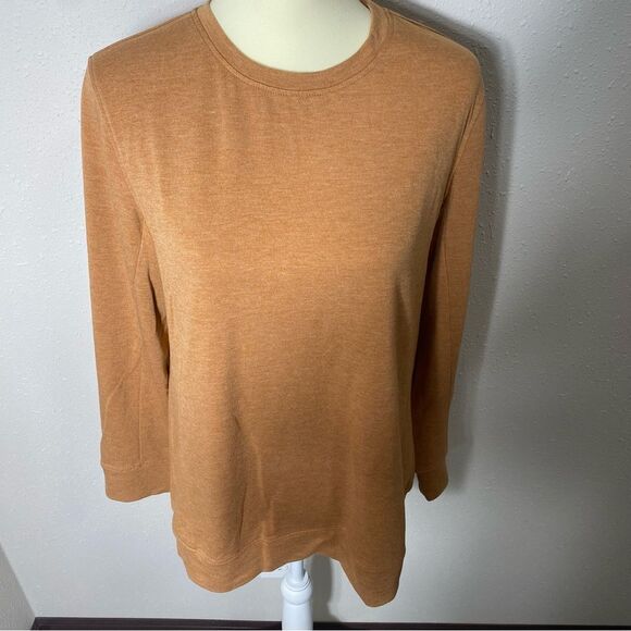 C.O.Z.Y Long Sleeve Jersey Knit Pullover Crewneck Sweatshirt Women's Size Large - Picture 11 of 13